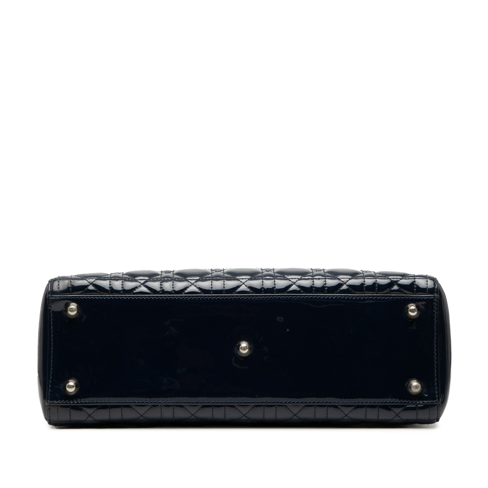 Pre-Loved Dior Large Patent Cannage Lady Dior - Picture 3 of 7